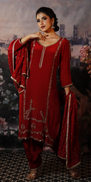 Deep Red salwar suit