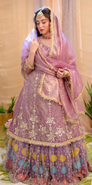 Rang e' Banafsha- Mauve ShineLehenga set