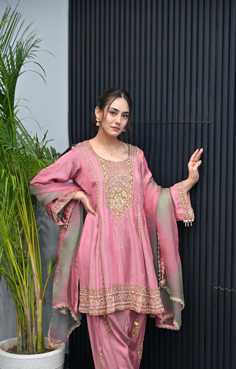 Soft Pink & Sage hand embroidery set - Image 4