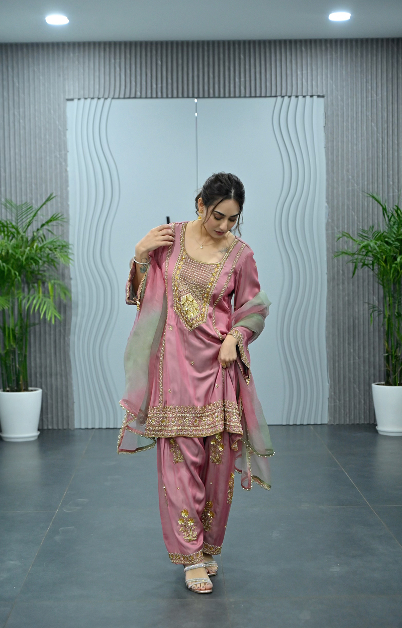 Soft Pink & Sage hand embroidery set - Image 5